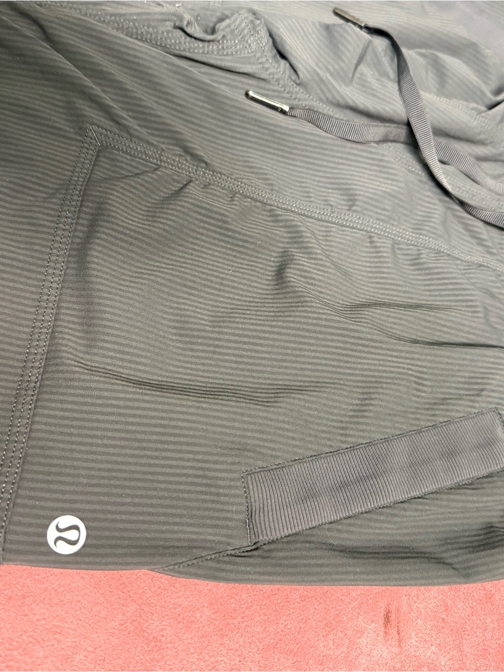 Gray Drawstring Active Shorts - Picture 2 of 6